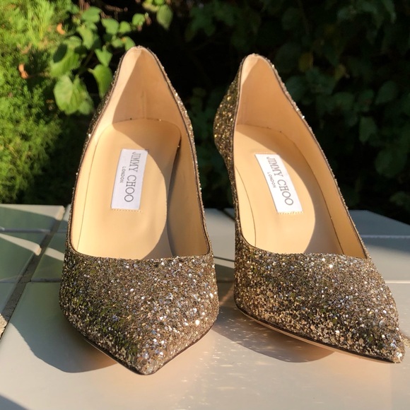 Jimmy Choo Size 40 10 True 9 9.5
Romy 85 Glitter Pump Pointy Heel Stiletto Ombré - Picture 7 of 9